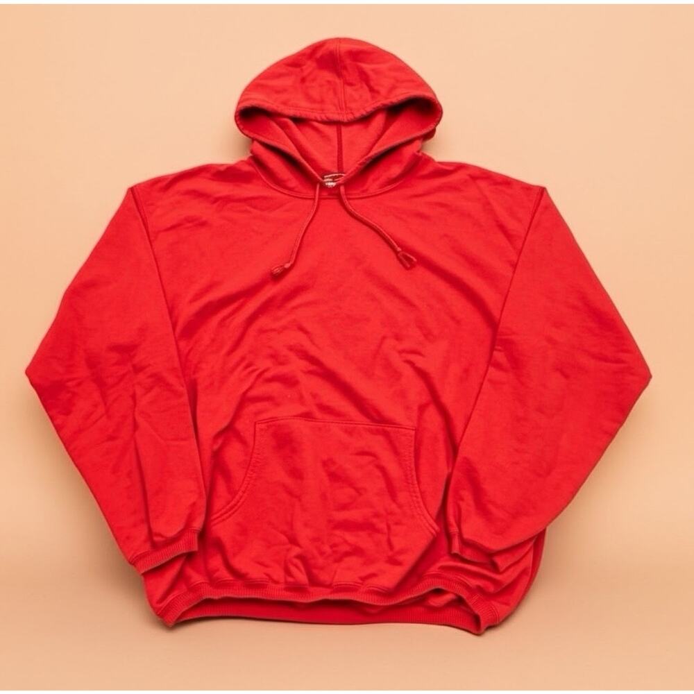 Vintage 90s Marlboro Country Store Heavyweight Hoodie Red XL MCS 75170 Blank